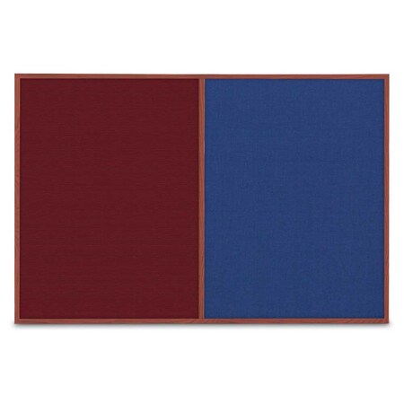 United Visual Products Slim Style Indoor Enclosed Corkboard, 42 UVRDS42SBH-BLACK-MEDGRY